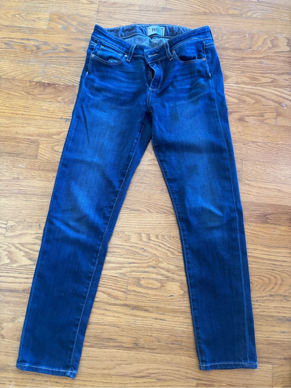 PAIGE Women's Skinny Jeans in Dark Blue Denim
